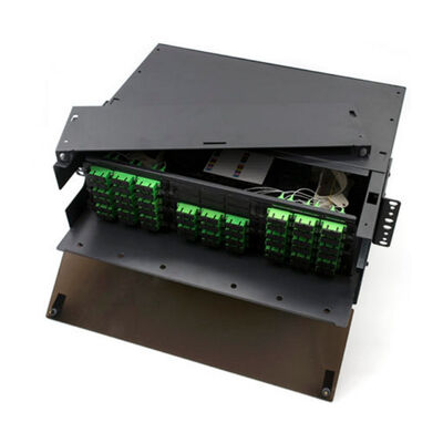 3RU MPO MTP 플러그반 108F 섬유 플러그반 SC APC는 9 LGX 어댑터를 잡아둡니다