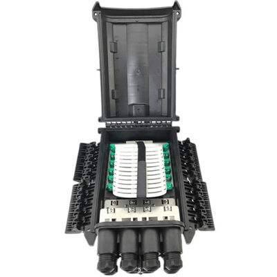 FTTH 벽은 섬유 단자 박스 288Cores 막대기 말 탄 상자 IP68을 탑재했습니다