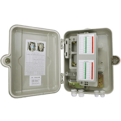 회색인 두 부분으로 된 LGX 광섬유 PLC 분배기 1x32 SMC+ABS 단체 /