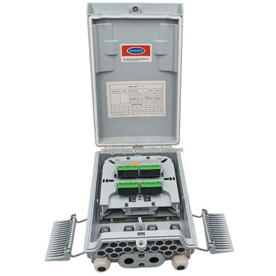 SM / MM 광섬유 분배기 박스 밝은 회색 1x8 PLC 분배기