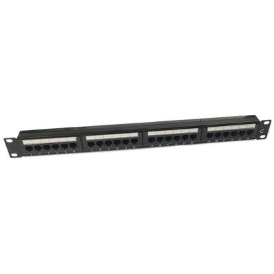 UTP 24 공항 CAT6 플러그반 1U 요지 패치 패널 블랭크 RJ45