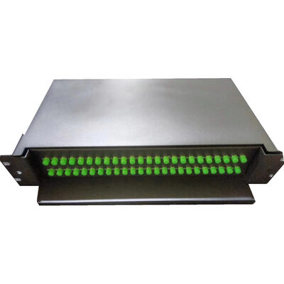 48C FC APC 슬라이딩 랙 장착 광적 패치 패널 G652D/G657A1